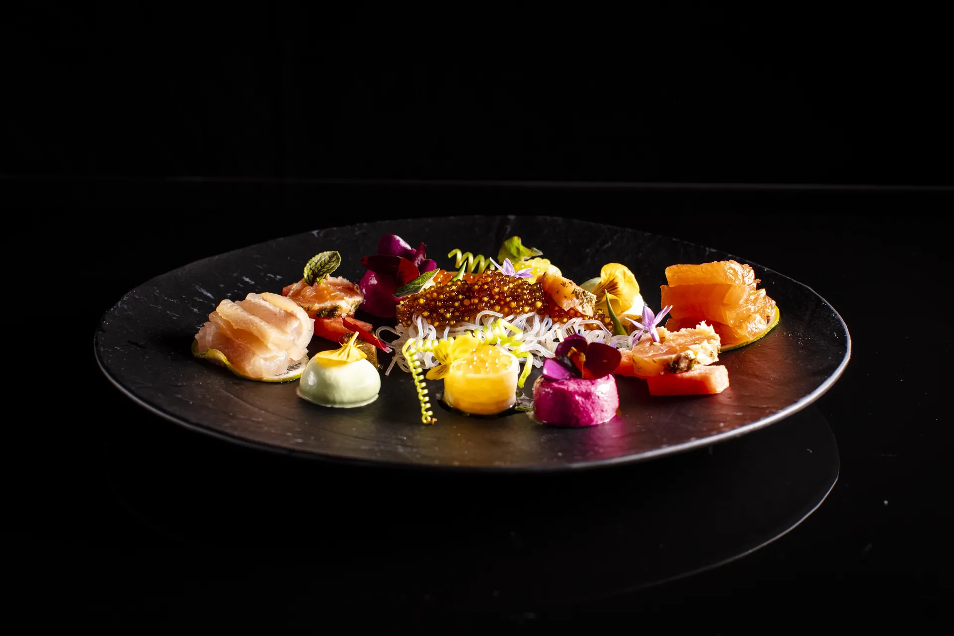 Fine Dining Kreation Restaurant Sicher