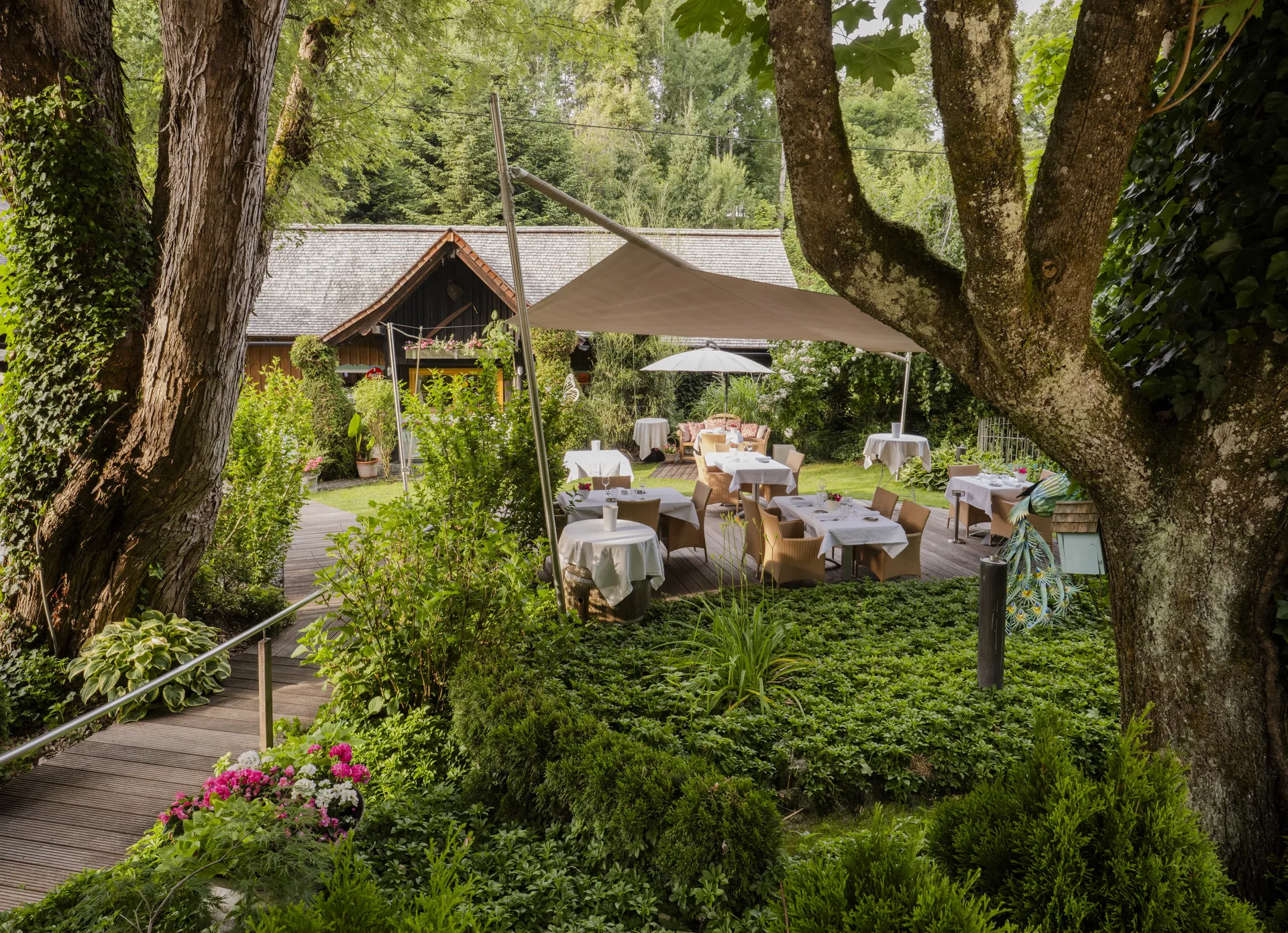 Garten Restaurant Sicher